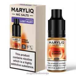 4ZZDX445 - elektronska cigareta za enkratno uporabo citrusov sončni vzhod LOST MARY MARYLIQ soli - 10 ml - 20 mg