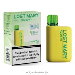 4ZZDX477 - elektronska cigareta z okusom ananasov led LOST MARY DM600 X2