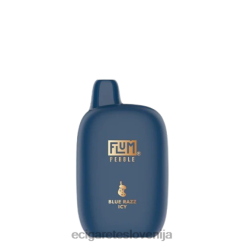 FLUM PEBBLES 6000 vdihov (božična izdaja) modra razz ledena 66ZJ23 - Elektronska Cigareta Cena