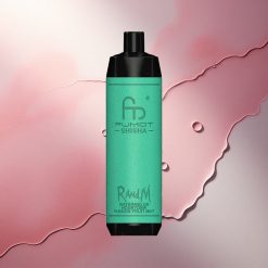 RandM Fumot Shisha 10000 Puffs Lubenica Melona Pasijonka Meta z 0,6 % nikotina in 850 mAh baterijo