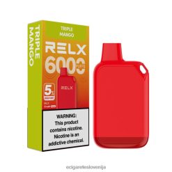 RELX Crush Pocket 6000 5 % visoko nic trojni mango JTB0P426 - Elektronska Cigareta Iqos