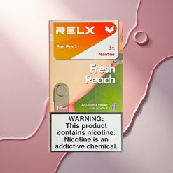 Relx Pod Pro 2 Vape Device Sveža Breskva 30mg/ml Nikotina z 1,9ml Zmogljivostjo in 3 Načini Nastaviteve Napetosti